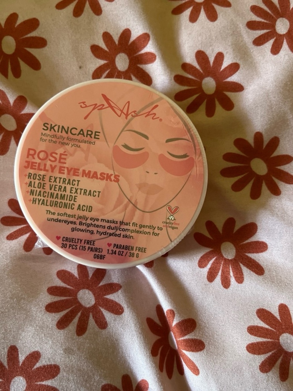 Rose Jelly Eye Masks - Pink Hydrating Under-Eye Patches